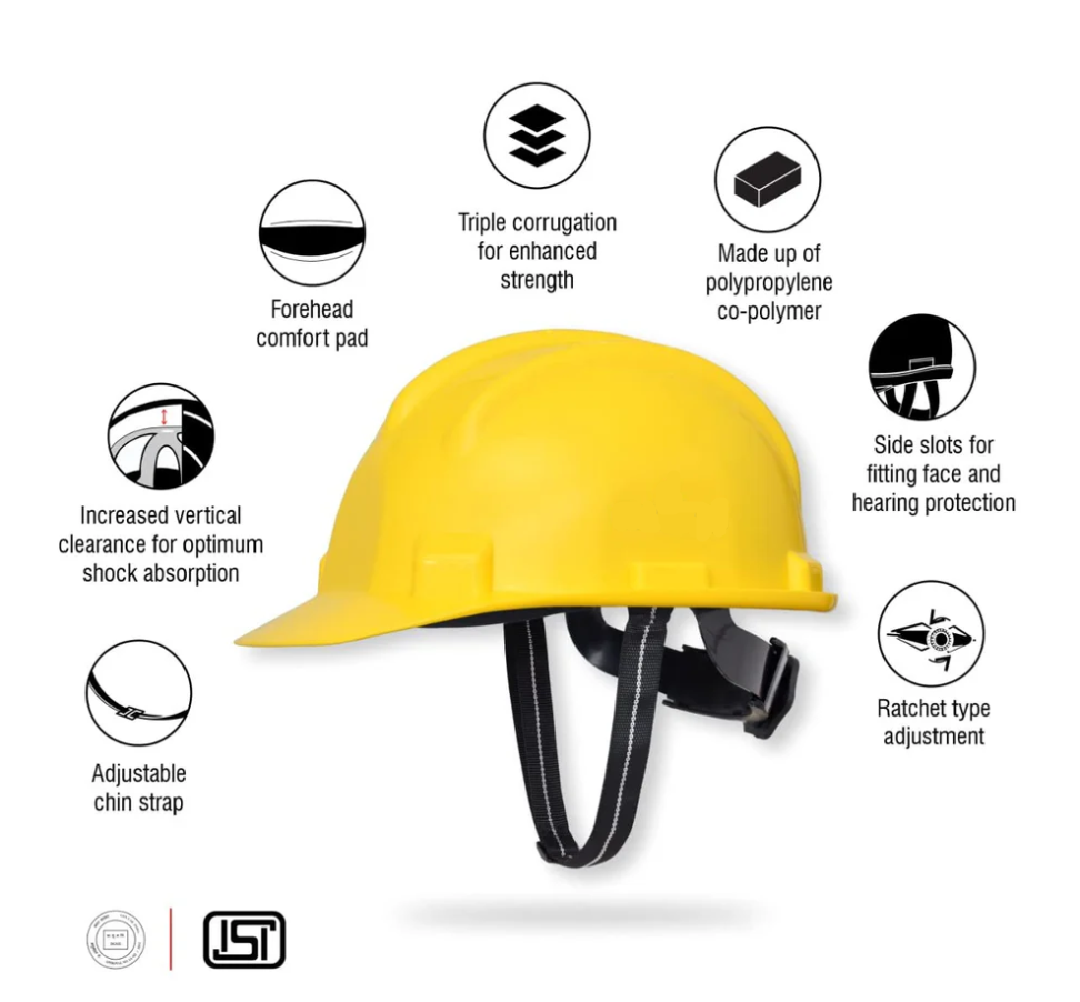 Safety Helmet with Ratchet ISI