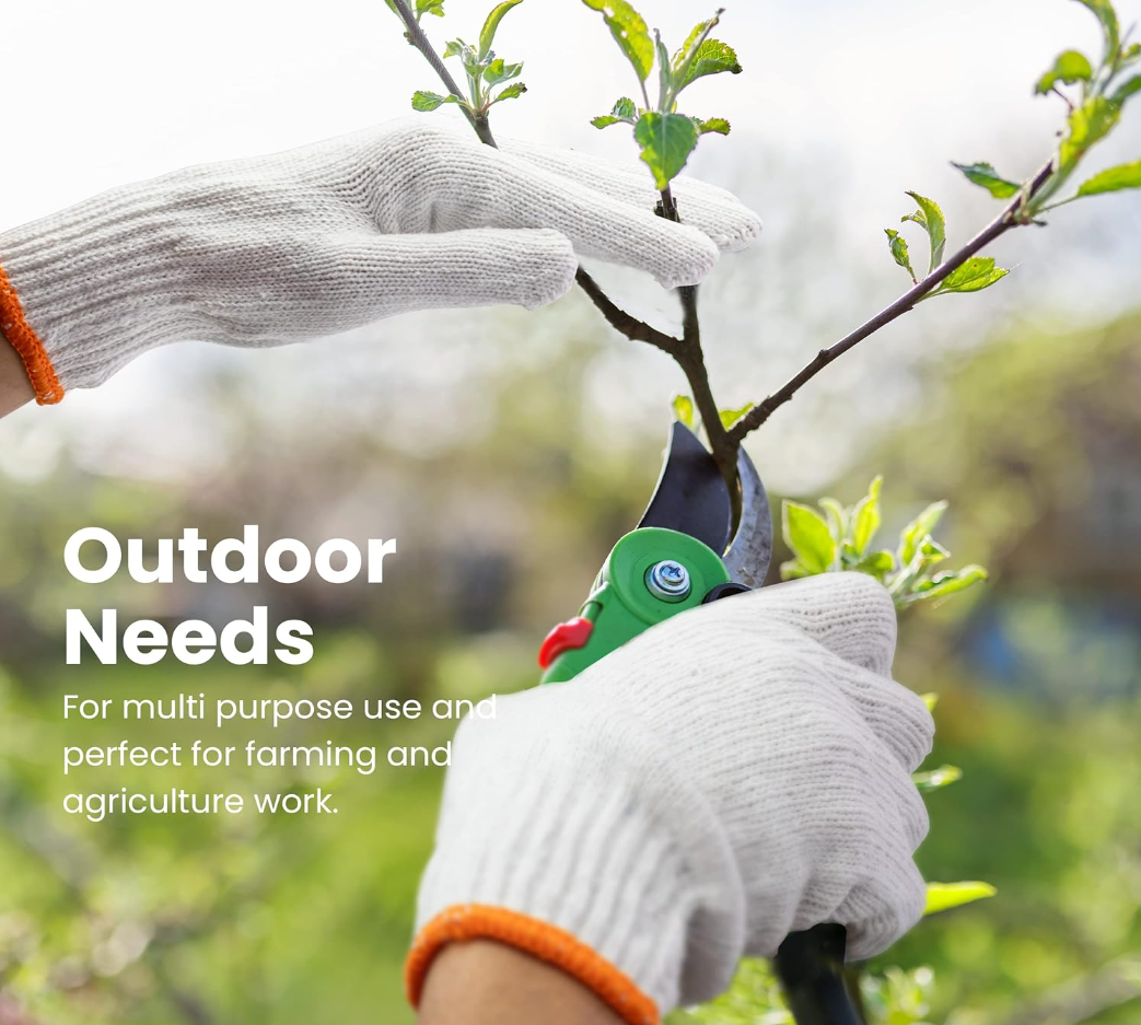 Soft Cotton Knitted Gloves - Blue