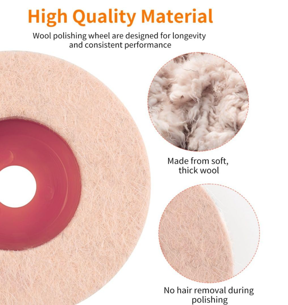 Wool Felt Buffing Wheel 4"