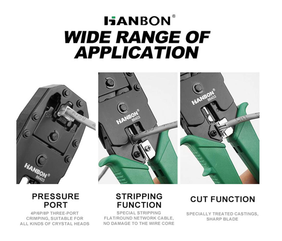 Network Crimping Tool  RJ45 - RJ11 - RJ12