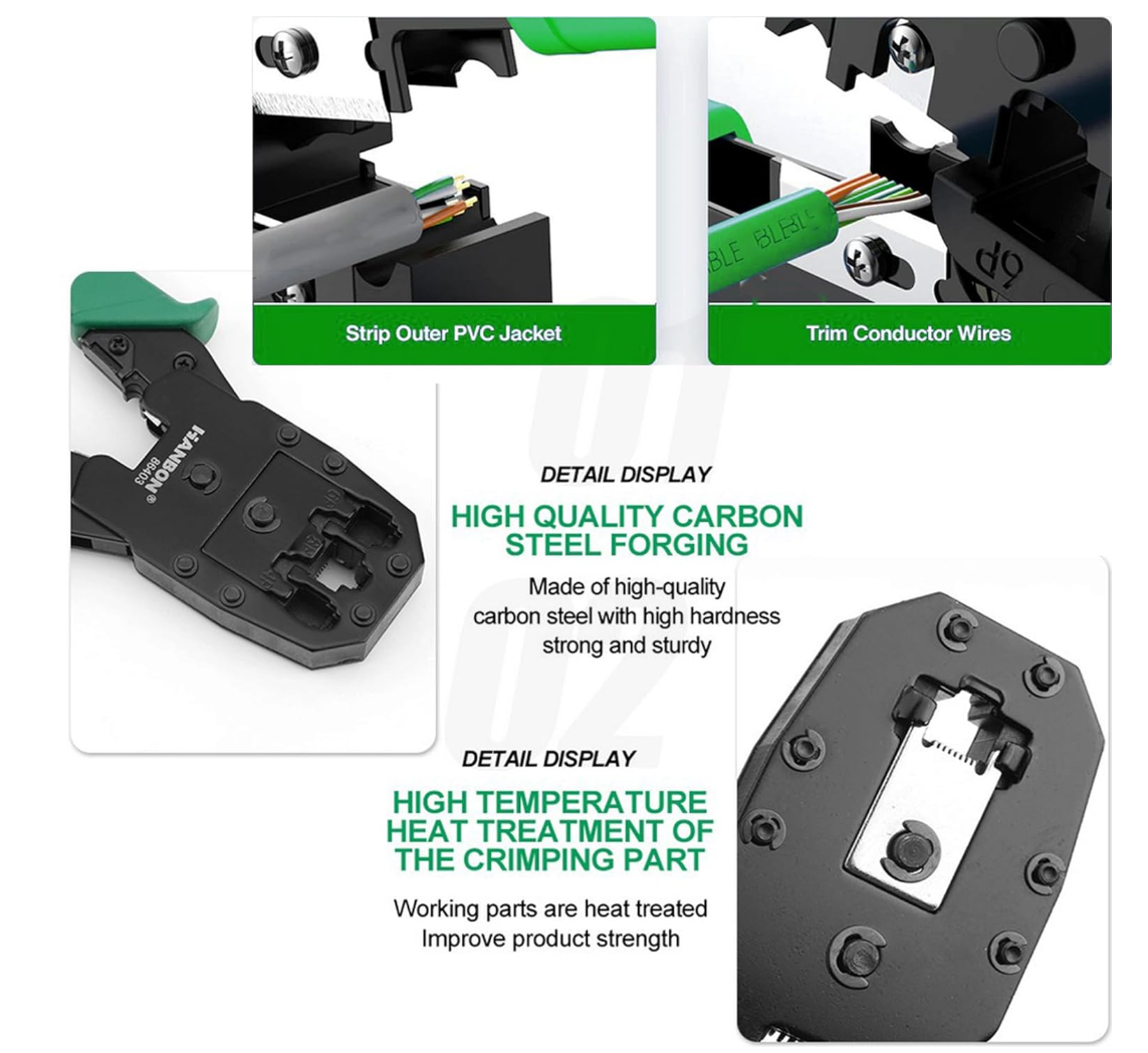 Network Crimping Tool  RJ45 - RJ11 - RJ12